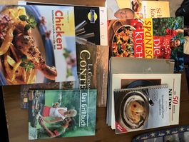 Sammlung exklusiver Kochbücher (9 Stück)zu verkaufen