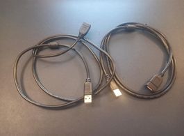 2x Kabel Verlängerung USB 2.0 - Câbles d'extension