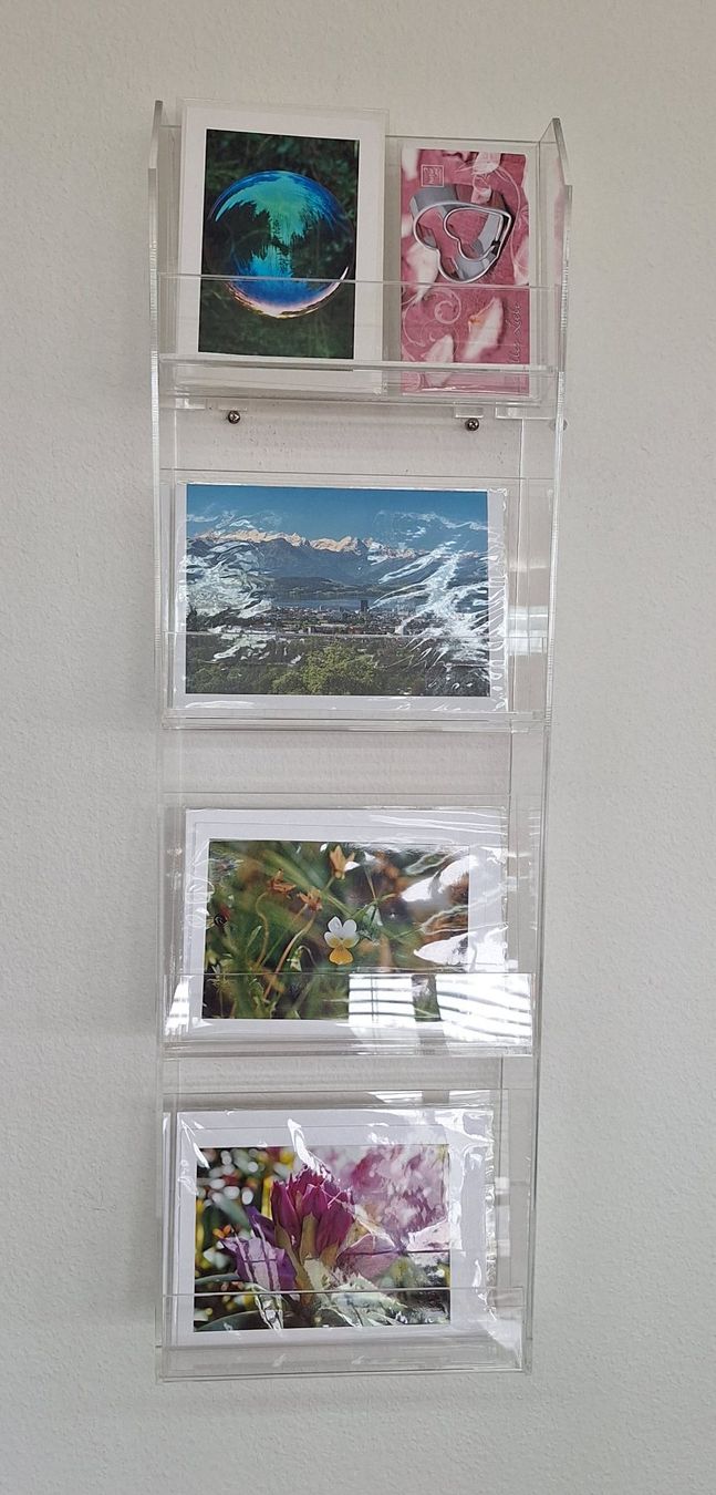 Scaffali: Wand-Kartenständer aus Plexiglas, 4 Fächer – Nuovo (secondo la descrizione) da Spreitenbach venduto da ric_hyq6 4