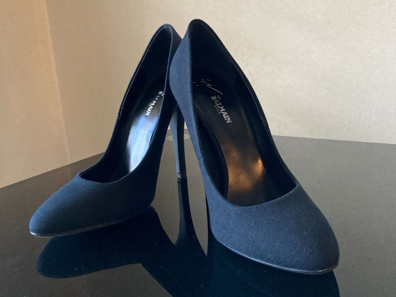 Balmain Scarpe da donna: Escarpins noirs Balmain, T.38.5 – Usato da Genève venduto da sunsustains 1