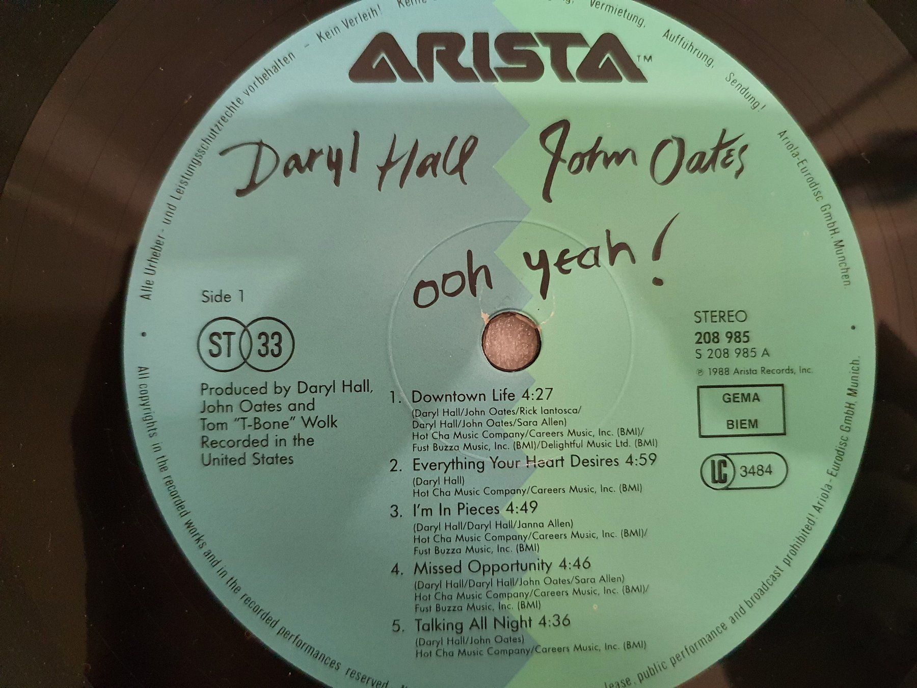 Dischi in vinile: Daryl Hall & John Oates - Ooh Yeah! – Usato da Uster venduto da Vinyl-Leidenschaft 6