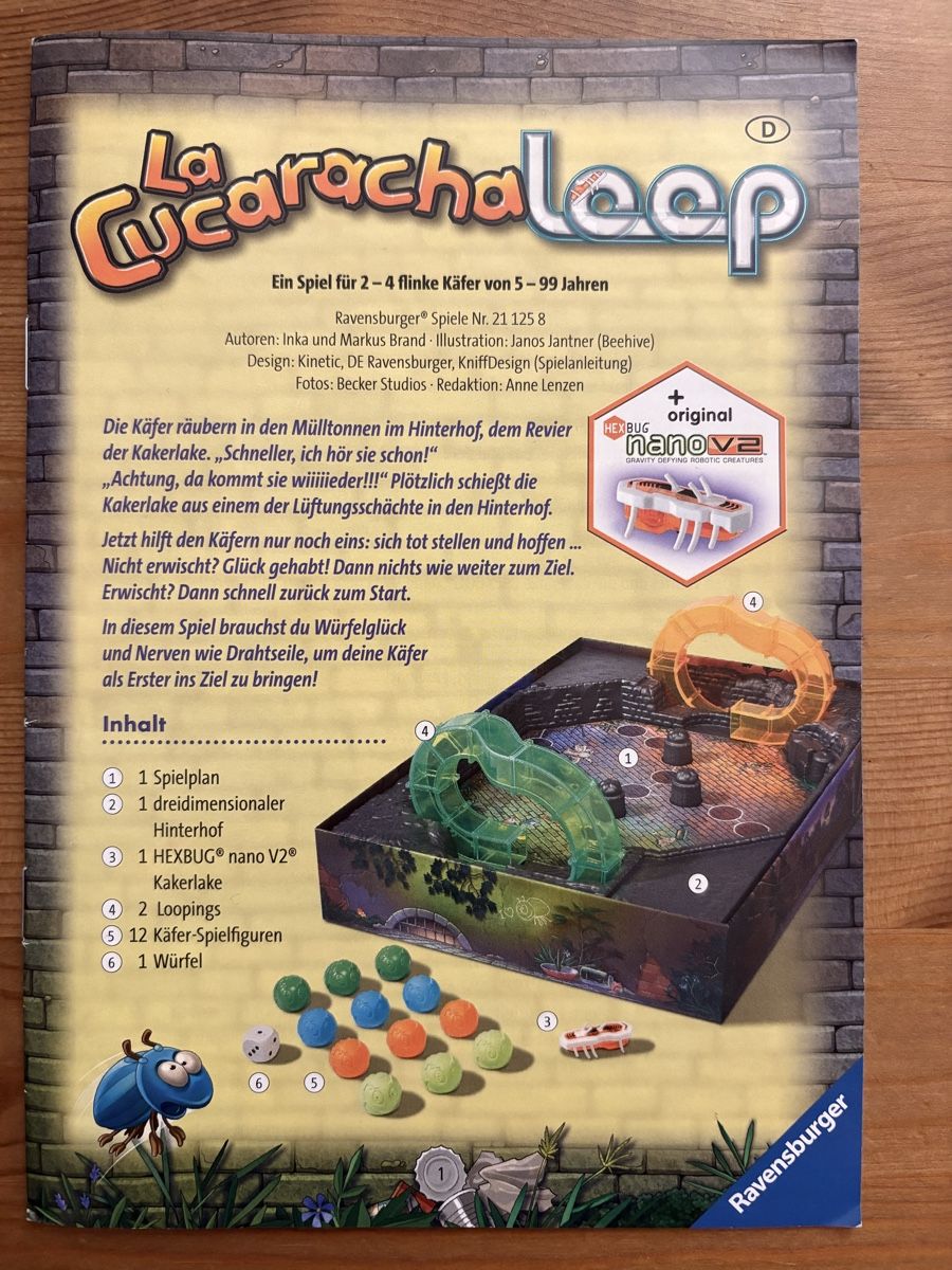 Ravensburger Giochi: La Gucaracha Loop Spiel RAVENSBURGER – Usato da Kloten venduto da pes_ld8g 1