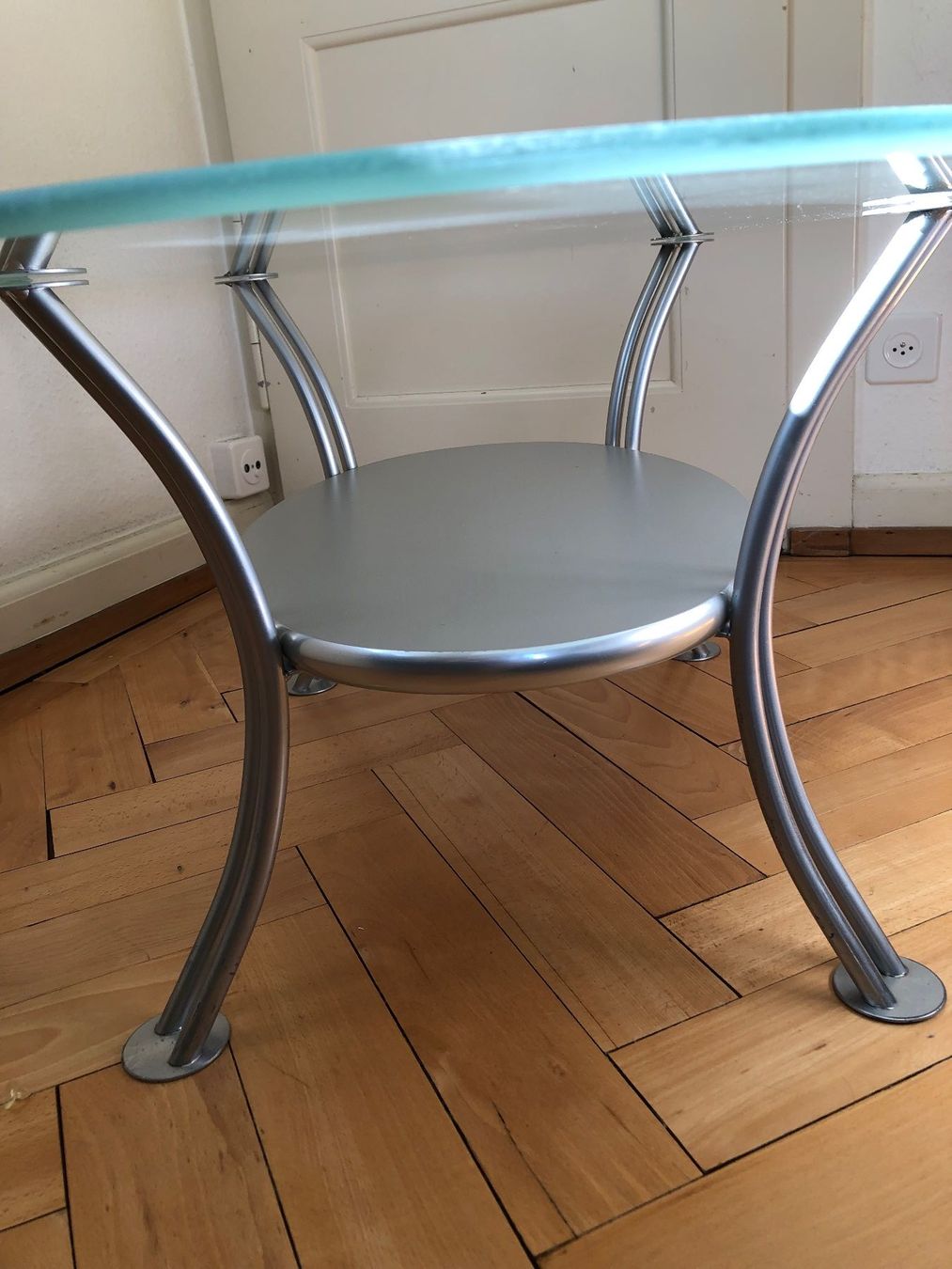 Tavoli: Glascouchtisch, Vintage, oval, mit apartem Design – Usato da Zürich venduto da chrili 2