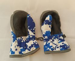 Kinder Winter-Handschuhe Fäustlinge Gr 2 Jahre Blau (defekt)
