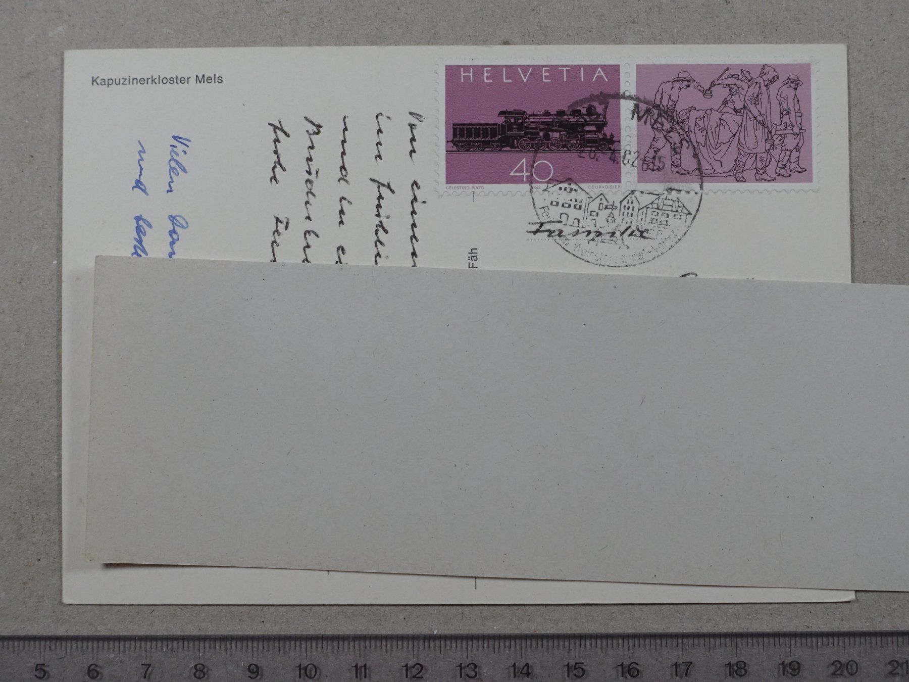 Cartes postales: Mels, Kapuzinerkloster, 1982 – D'occasion à Lenzburg par fh1 1