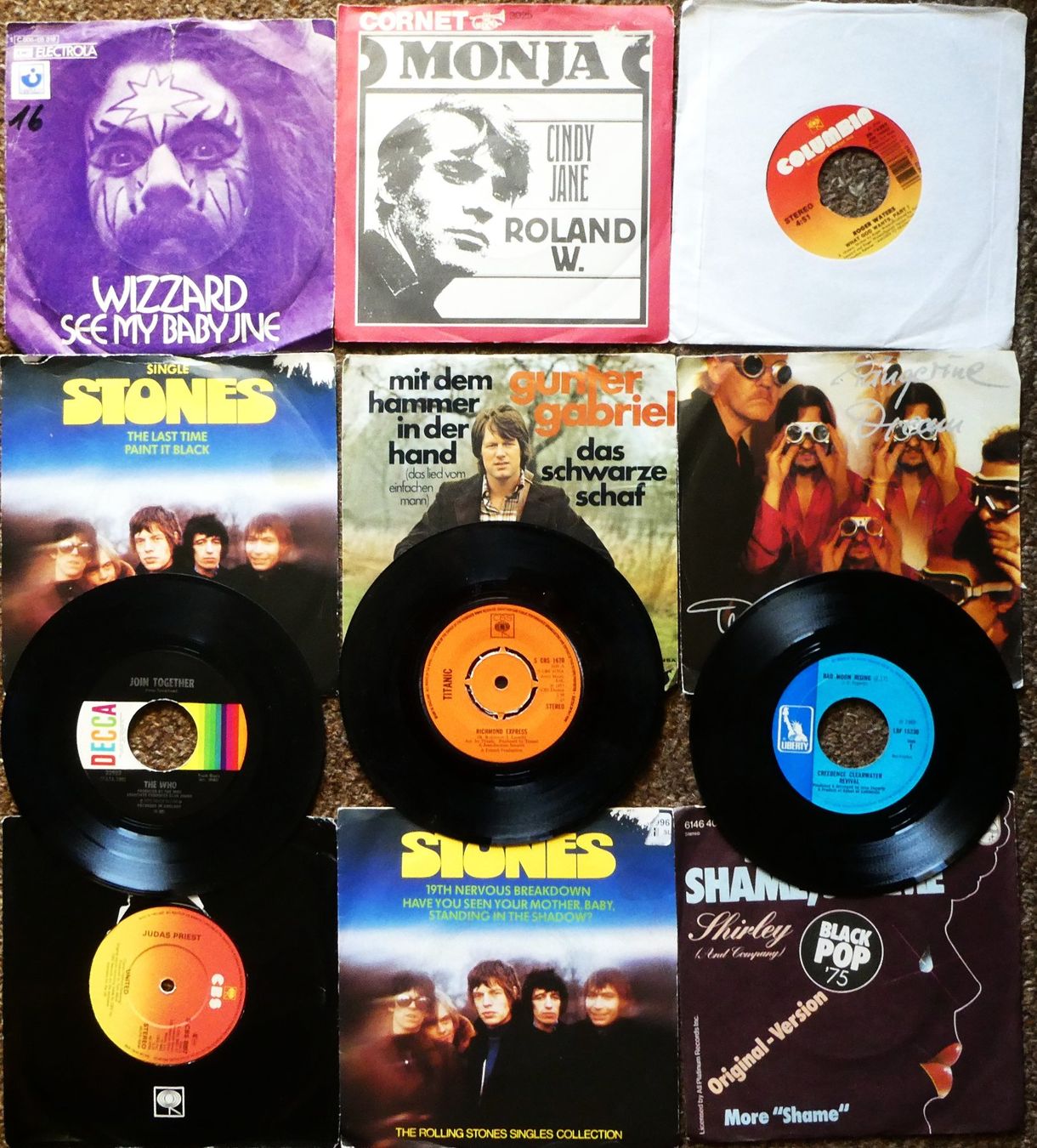 Schallplatten: 12 singles 7` – Gebraucht aus Jegenstorf von Ak50