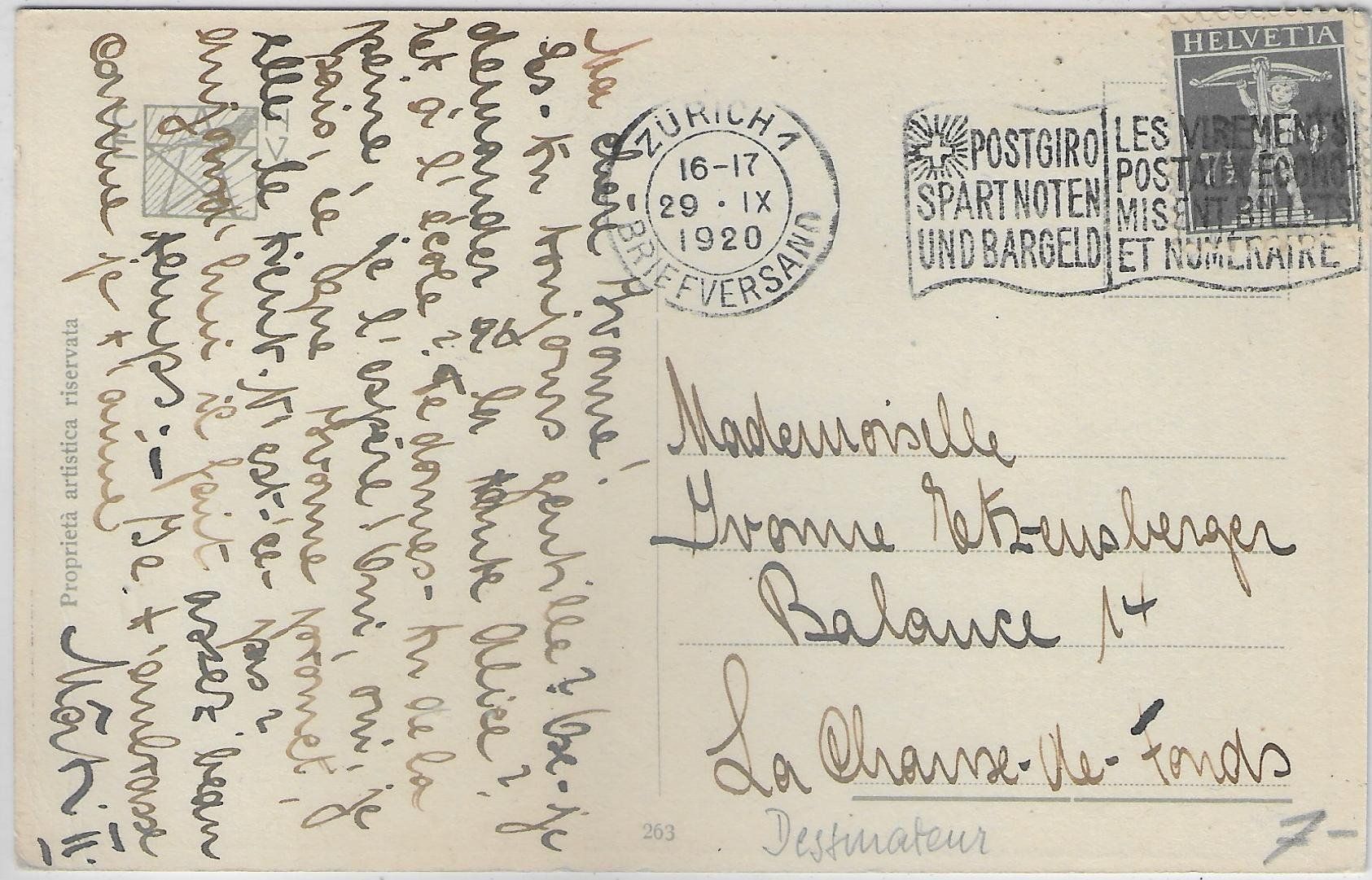 Cartoline postali: Oh! L'Indiscret - Mädchen mit Hund - A. Bertiglia – Usato da Ettingen venduto da Kartenplanet 1