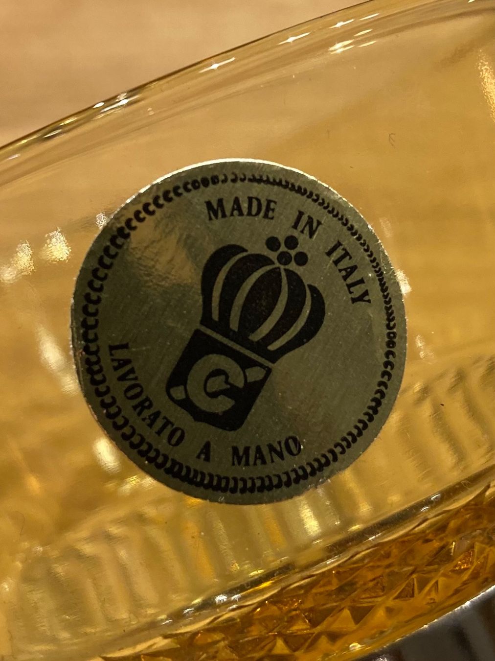 Bicchieri: 6 Vintage Kaffeegläser bernsteinfarben – Usato da Winterthur venduto da silen 6