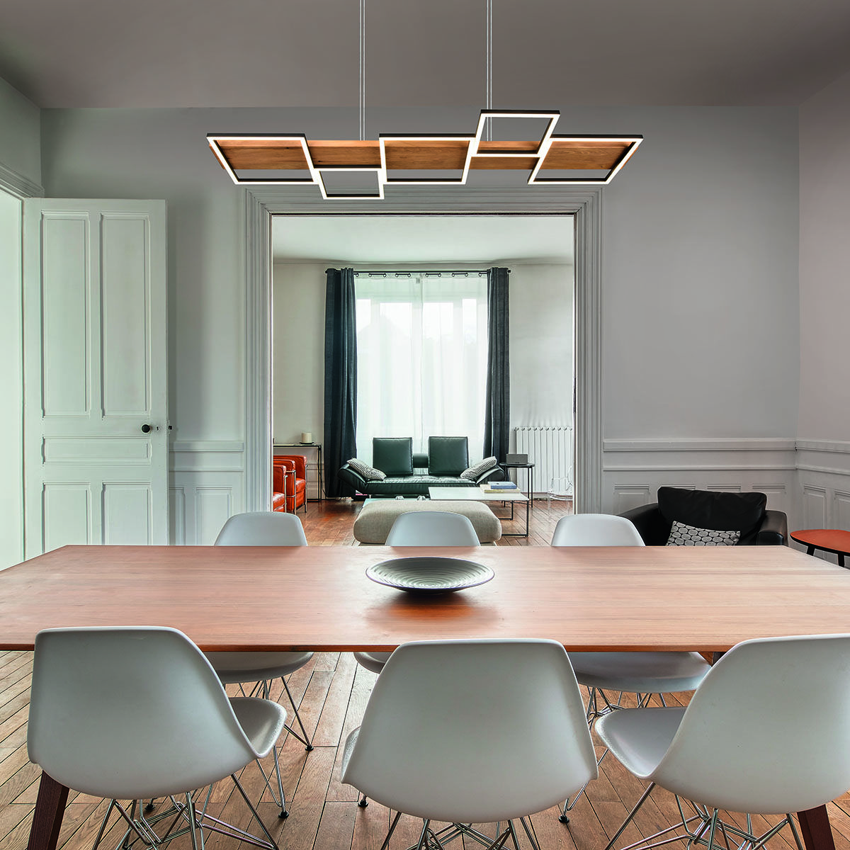 Lampadari & plafoniere: LED Pendelleuchte, Holz, Metall, Dimmer – Nuovo (secondo la descrizione) da Kreuzlingen venduto da Smart-Light 1