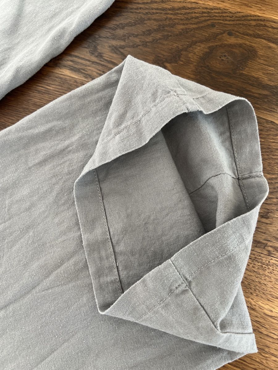 Pantaloni: Leichte Leinen/Baumwolle Hosen Gr. 36, M "Motel" Grau-blau – Usato da HORGEN venduto da vladibarca10 7