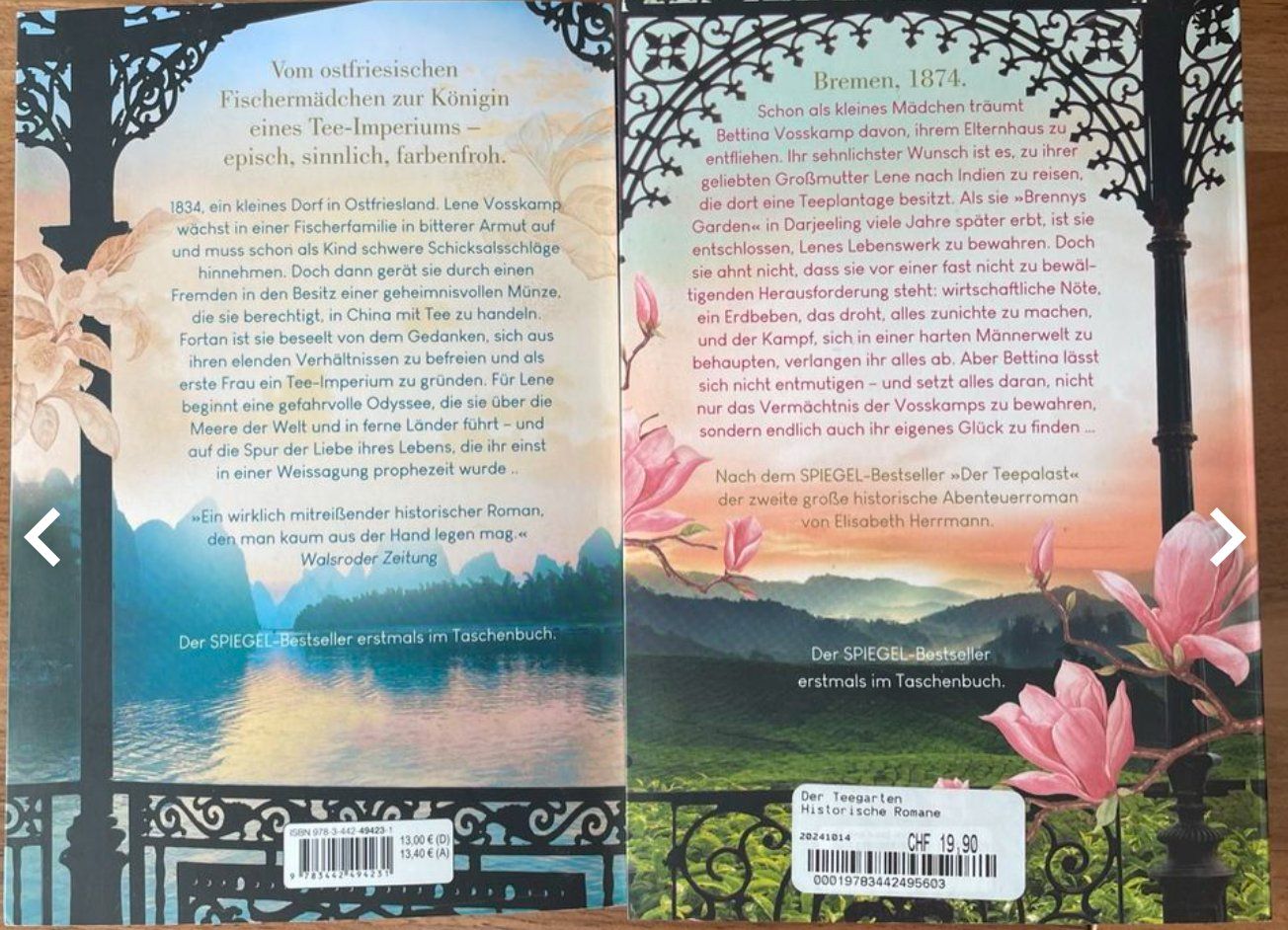 Bücher: Elisabeth Herrmann - der Teepalast / der Teegarten – Neu (gemäss Beschreibung) aus Frauenfeld von SCHATZtruhe_369 1