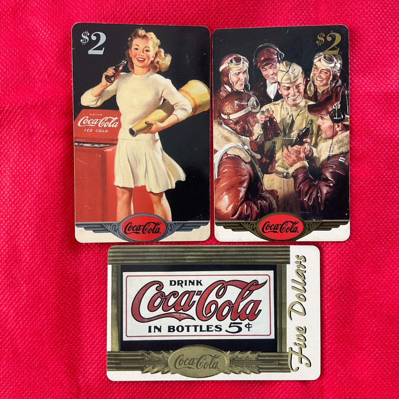 Schede telefoniche: 3 Telefonkarten USA Coca Cola – Usato da Winterthur venduto da Grapp75
