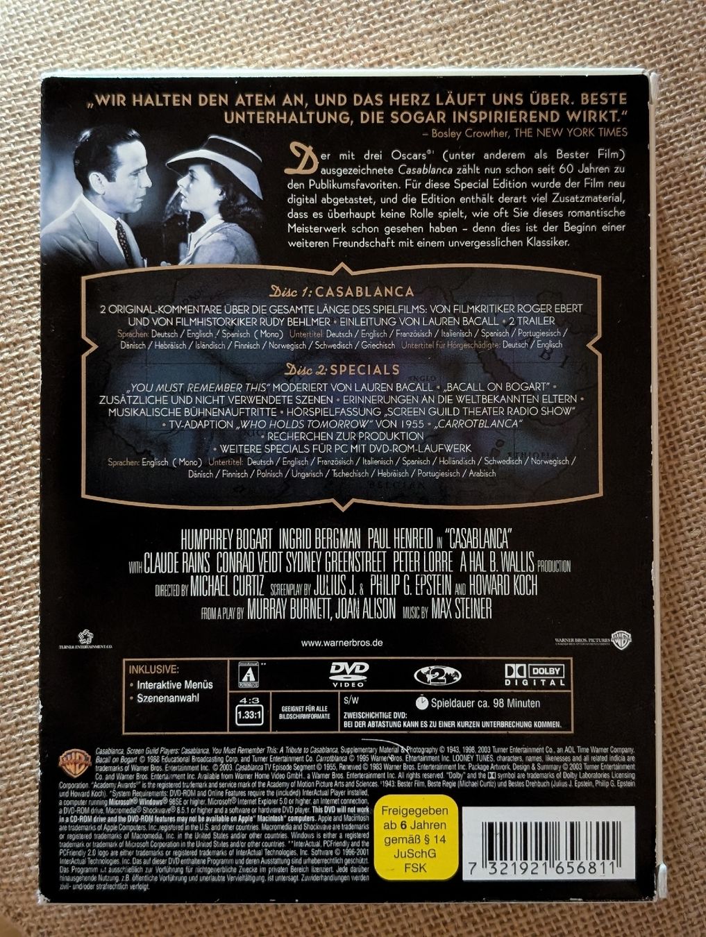 Tutti i DVDs: Casablanca DVD / Preis inkl Porto – Usato da Merenschwand venduto da lorelei-05 1