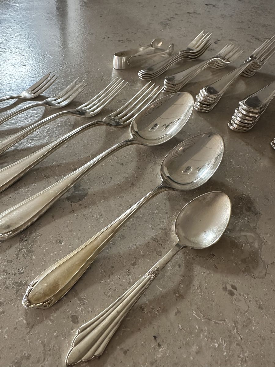 Set di posate: Silber Besteck-Set 49 teilig – Usato da Hägendorf venduto da neon09 2