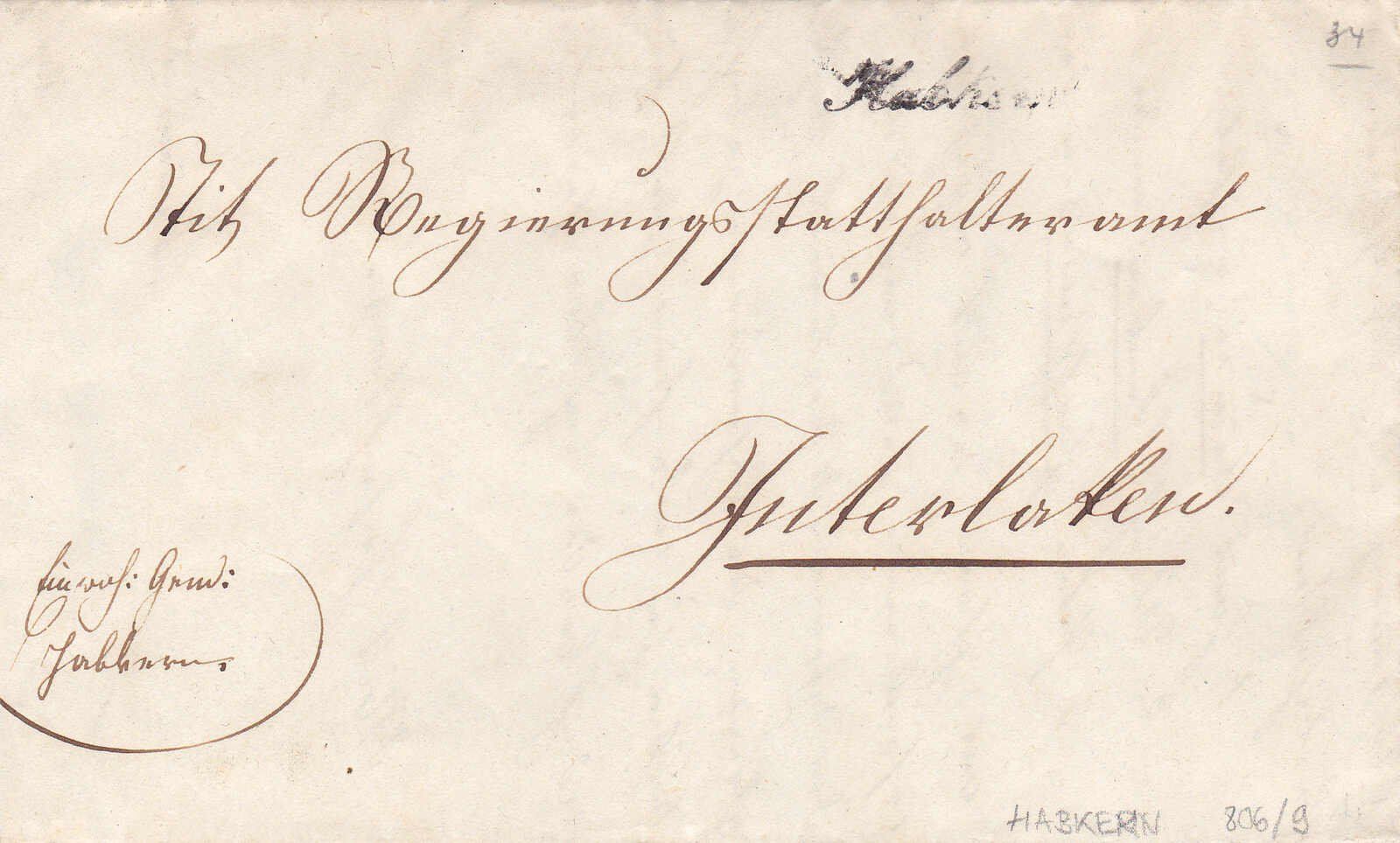 Tutti i francobolli: 1840, "Habkern", Stabstempel  – Usato da Wenslingen venduto da riger11