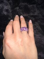 Swarovski Steinen 💜✨Ring purple Gr 52 (12)