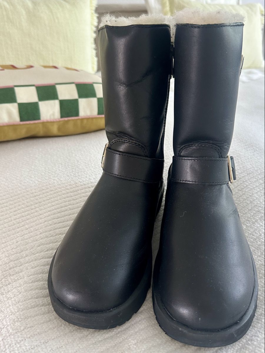 Ugg Damenschuhe: UGG Boots Leder Schwarz EU 38 / UK 5.5 – Gebraucht aus Zürich von aquaya01 4