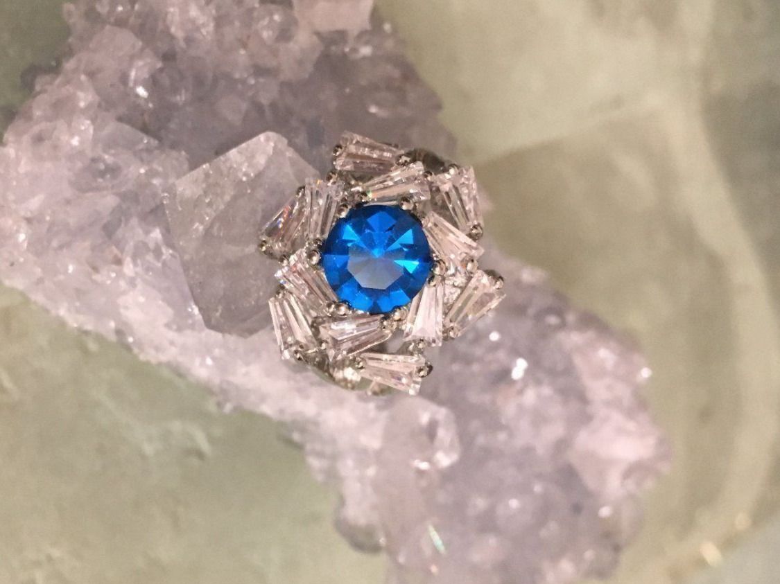 Ringe: AKTION Design Ring Versilbert Gr. 56 Bague Cristal US 8 – Neu (gemäss Beschreibung) aus Prilly von ilyria73 2