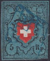 Rayon I, 15II mit seltener Gitterraute von CHUR +mit Befund