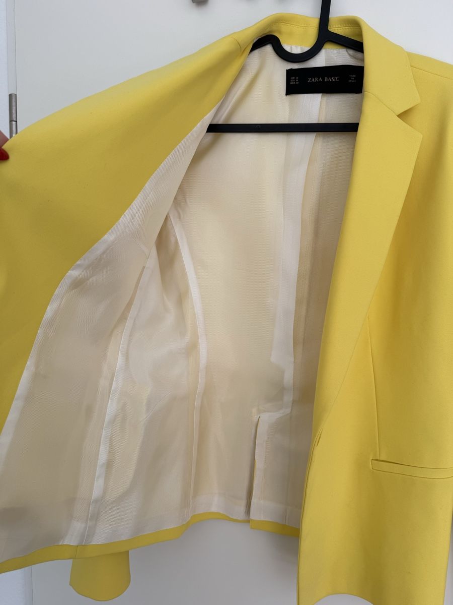 Zara Giacche: Zara Basic Blazer, Gelb, Grösse M, Top Zustand! – Nuovo (secondo la descrizione) da Schönenbuch venduto da Corinne040 2