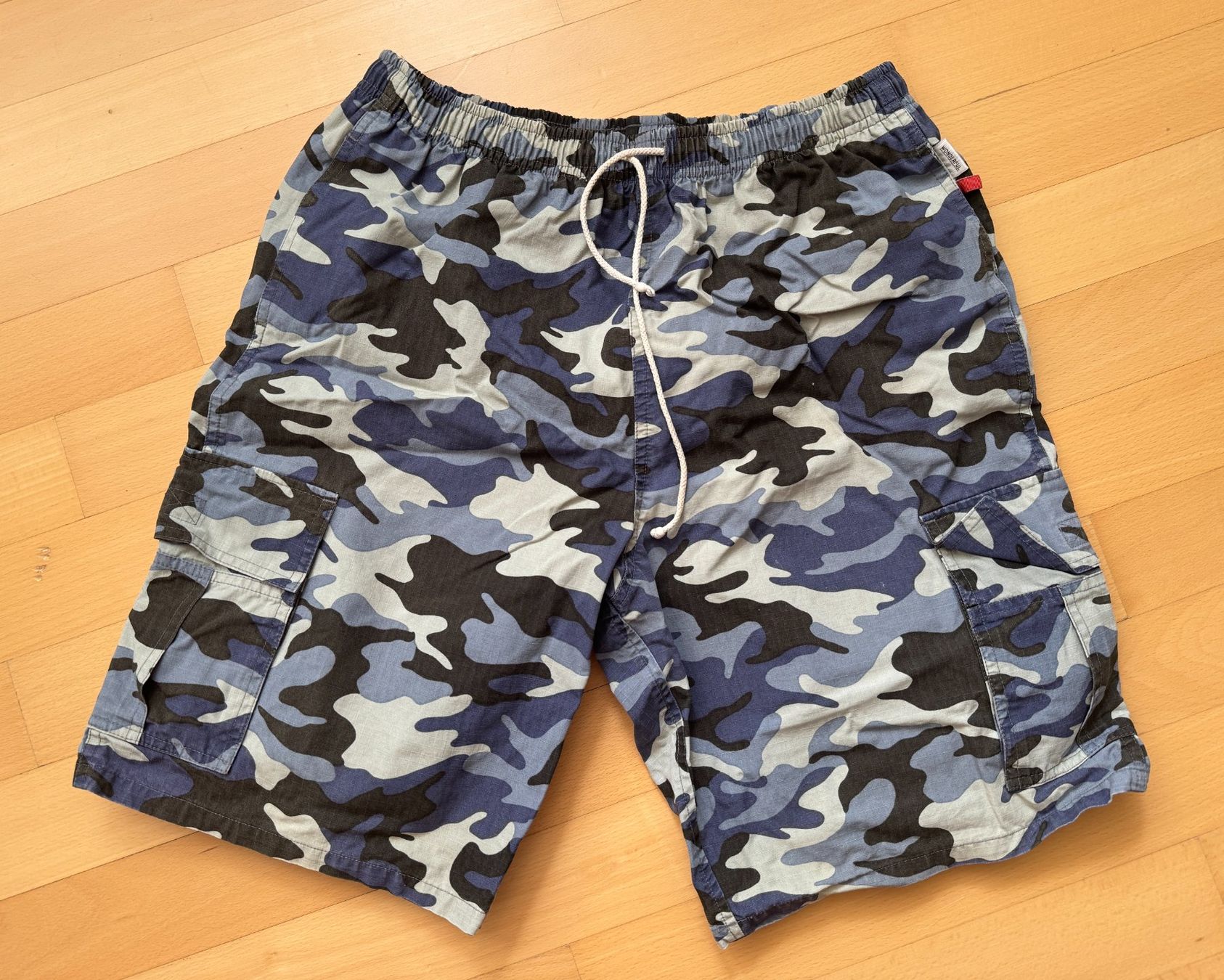 Costumi da bagno: Badehose, blau, Militärmuster, Camouflagemuster – Usato da Winterthur venduto da YaV