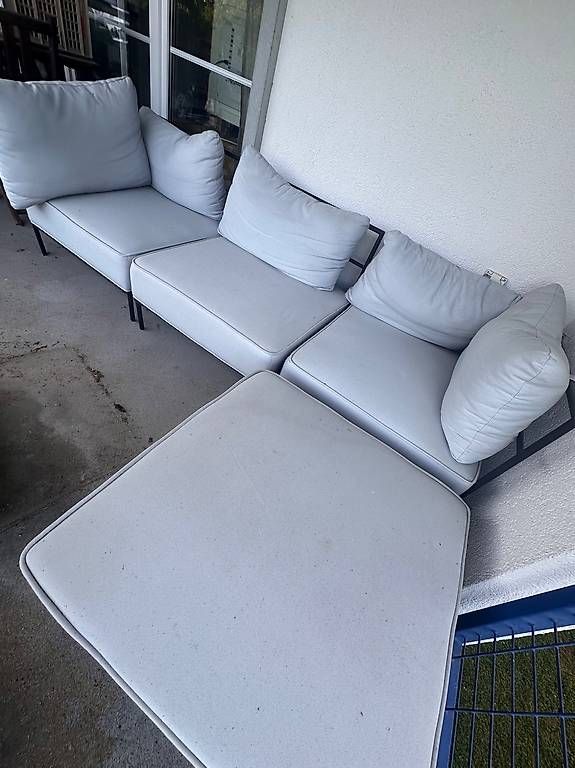 Sofas: Gartensofa mit Hocker, 4-teilig, grau, Gebraucht – Gebraucht aus Russikon von bienchenbee 1