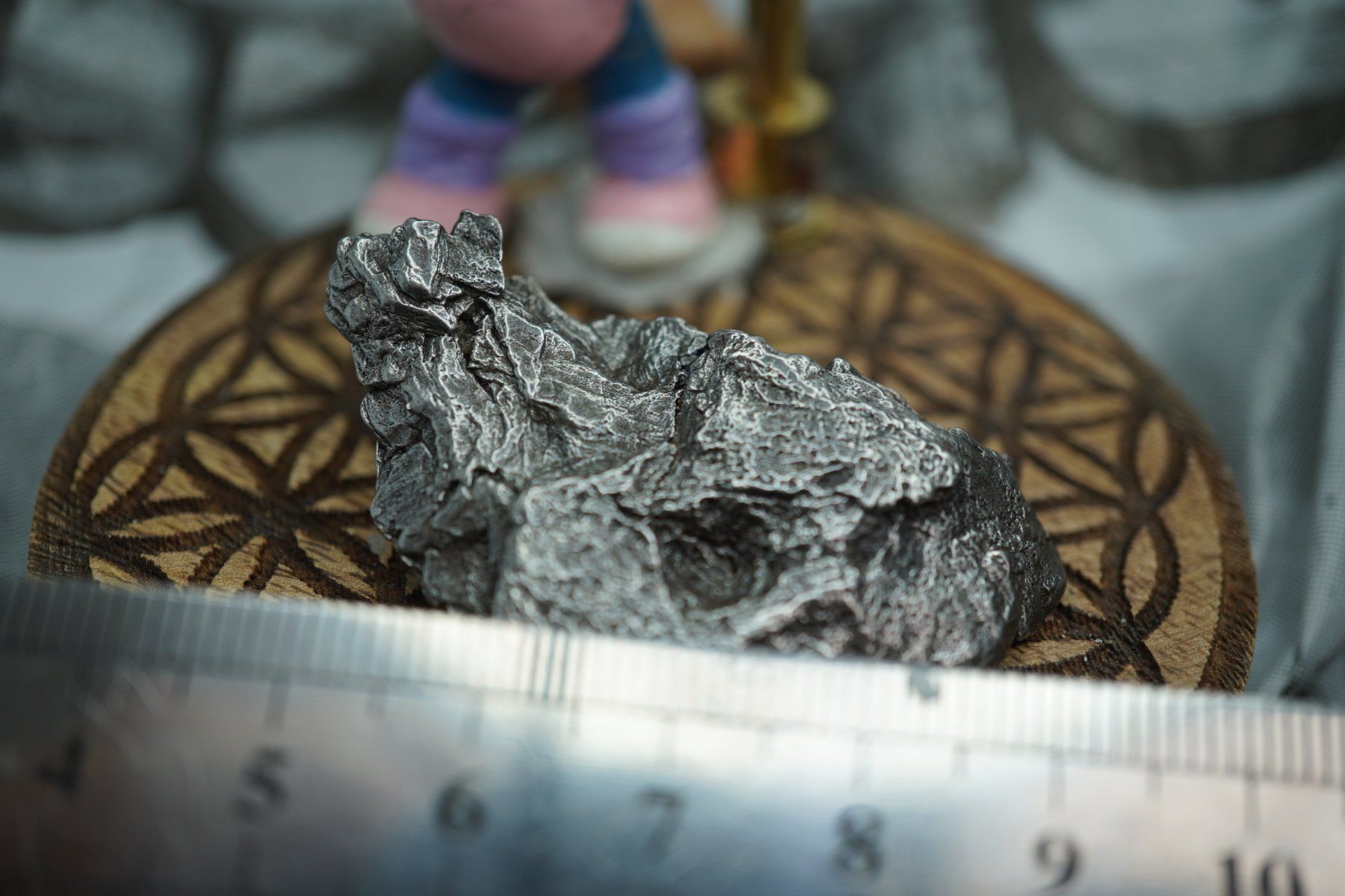 Minerali & Pietre curative: Cielo   Eisen Meteorit  Argentinien   26.01g – Nuovo e nell'imballaggio originale da Eschenbach SG venduto da topstone 5