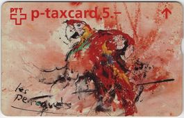 Volksbank Privatkredit - Papagei - seltene Firmen Taxcard
