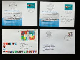 4 Sonderbriefe Schweiz 1987-93