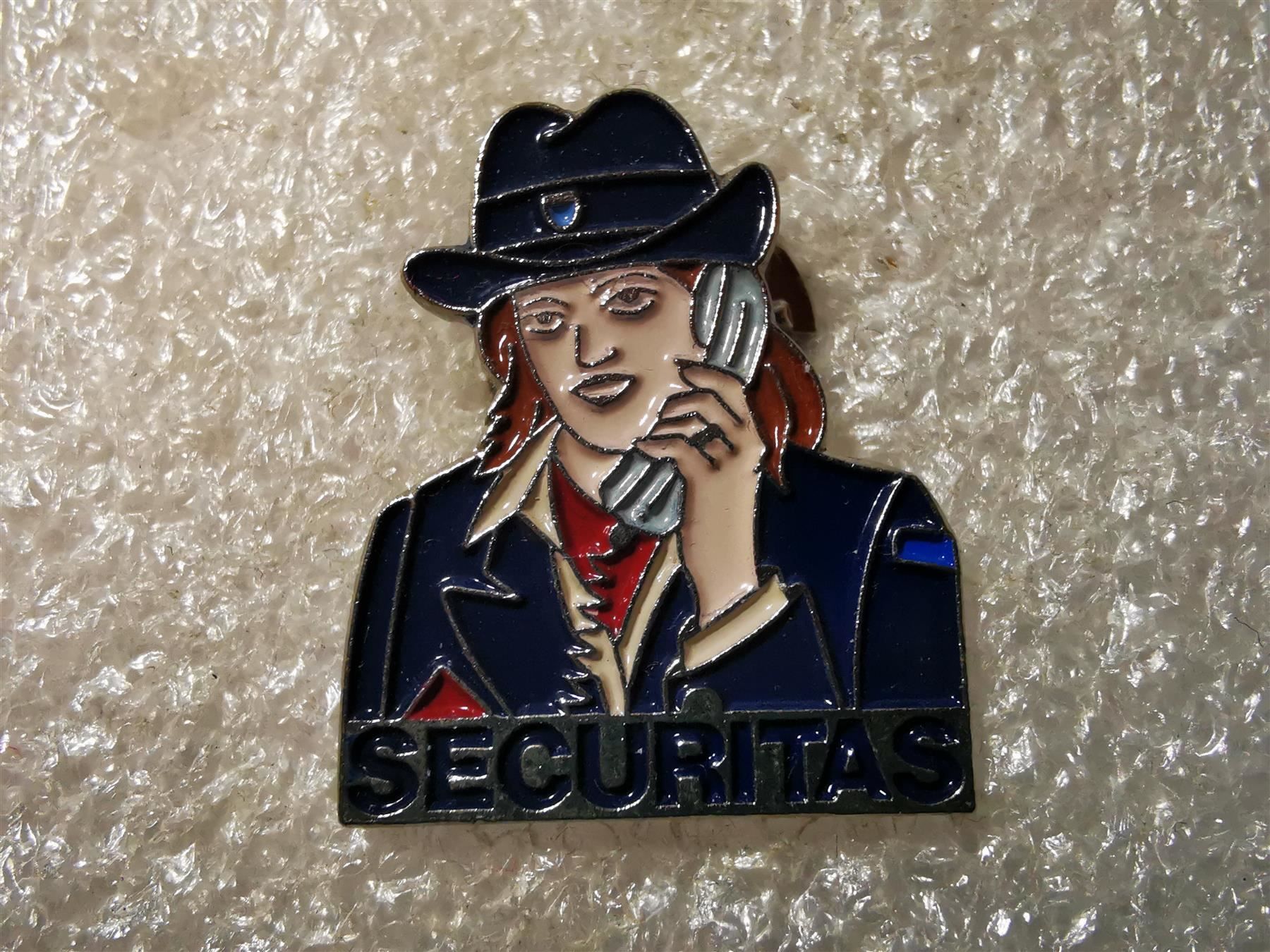 Placchette & Badge: Ansteckpin 29: Securitas – Usato da Oppligen venduto da Pin-Fall-Shop