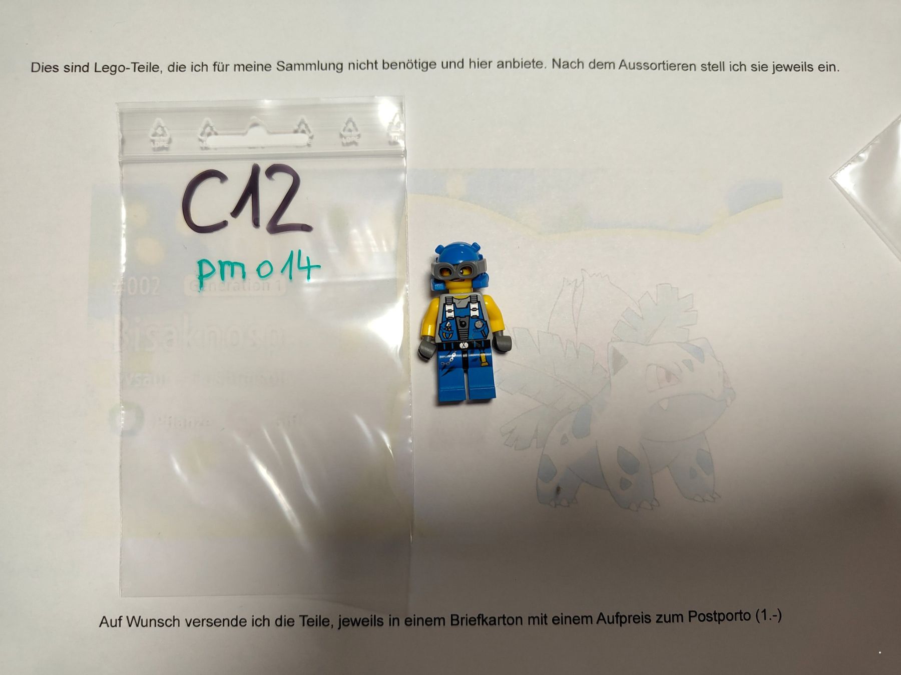 Lego Kit di costruzioni: Legofigur   Power Miner   pm014   /C12 – Usato da St. Gallen venduto da Bisaknosp