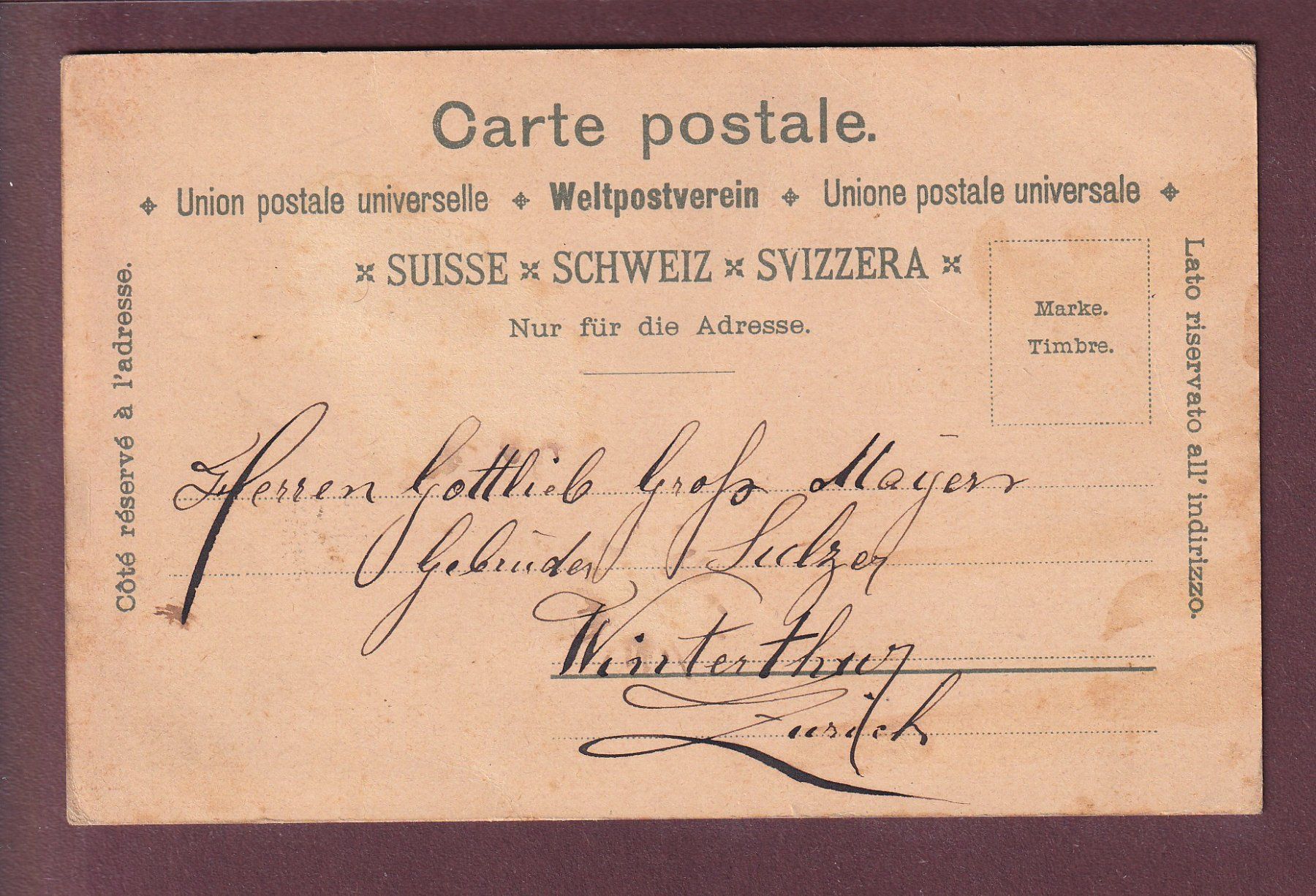 Cartoline postali: BERN - Kornhauskeller - 1899 Litho Guggenheim – Usato da Pully venduto da nicecards 1