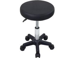 Hocker mit Rädern, Rollhocker höhenverstellbar, Hocker rund