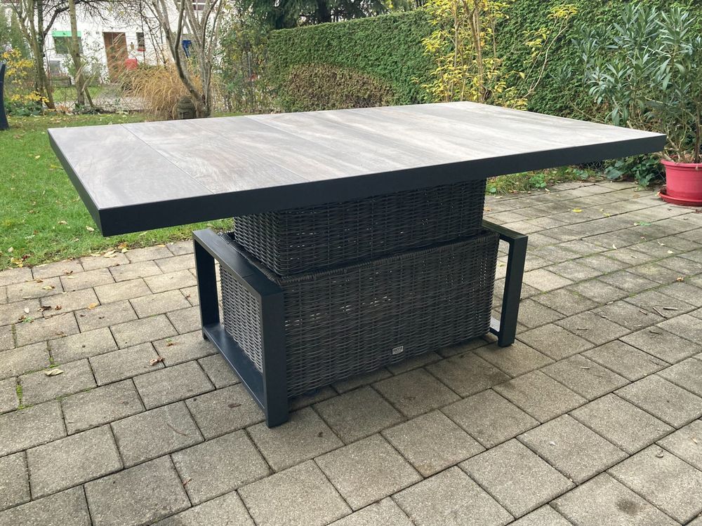 Garten Tisch Höhenverstellbarer Lounge & Esstisch 2 in 1 Kaufen