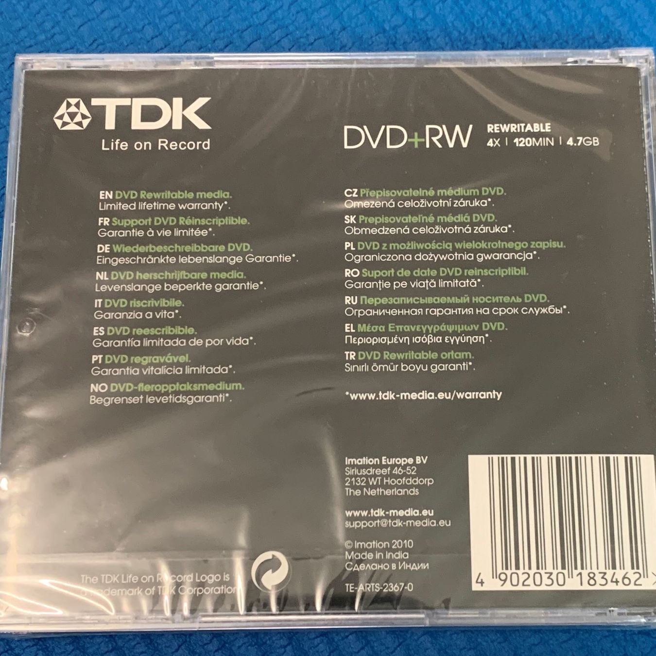Alle DVDs: TDK DVD+RW Recordable Disk Rewritable – Neu und originalverpackt aus Rümlang von Niro69 1