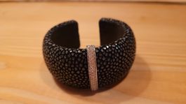 VIVENTY Armband aus Rochenleder, 925 Silber mit Zirkonia