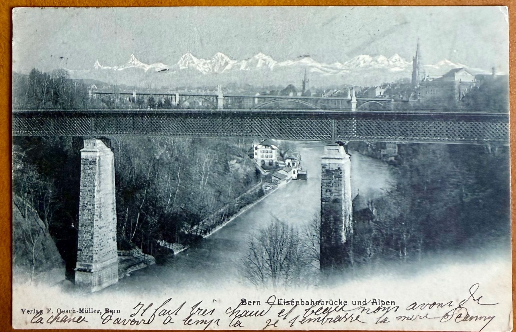 Cartoline postali: Bern - Eisenbahnbrücke 1903 – Usato da Lutry venduto da Ediego