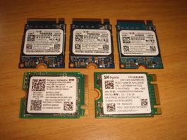 1 stück 256gb 2230 m.2 nvme ssd. Getestet.