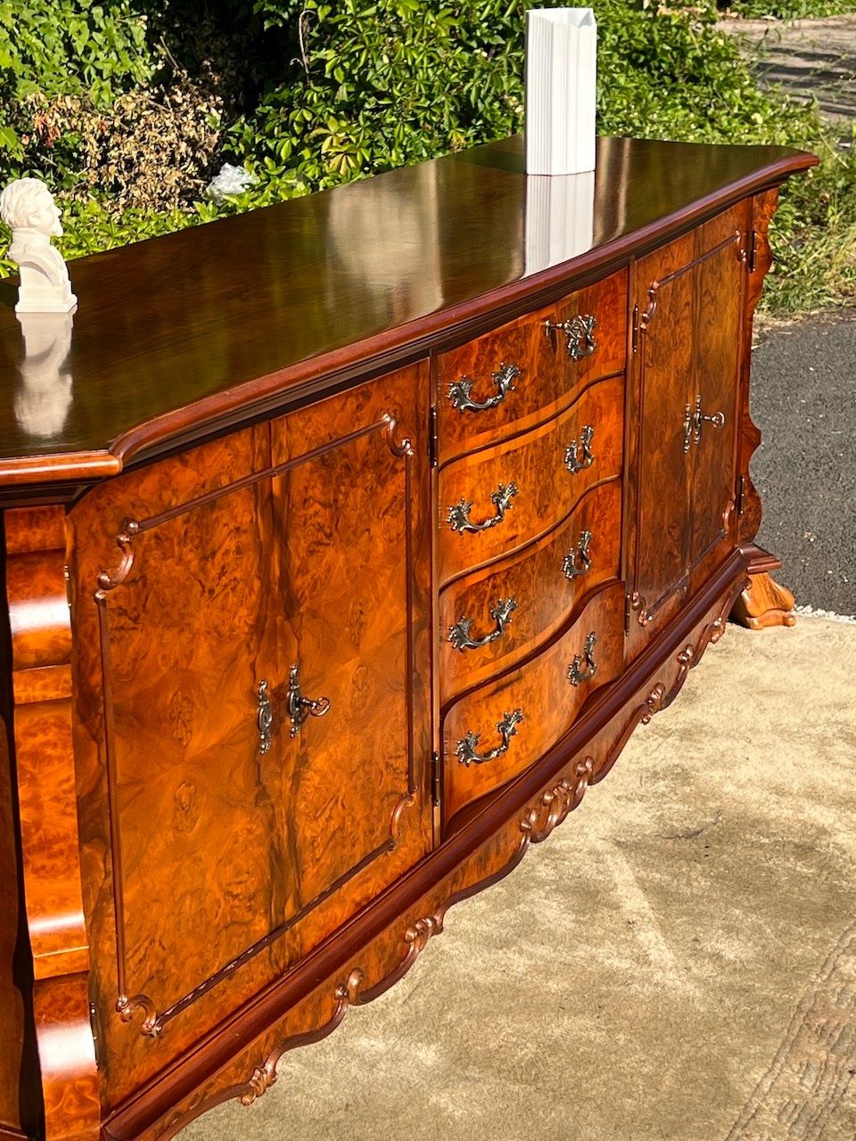 Cassettiere: Barock Rokoko Kommode Sideboard Nussbaum Herrenzimmer – Usato da Gemünden venduto da GEUENWALD 4