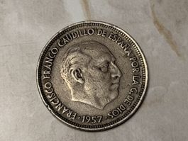Pièce de monnaie Espagne Francisco Franco 1957