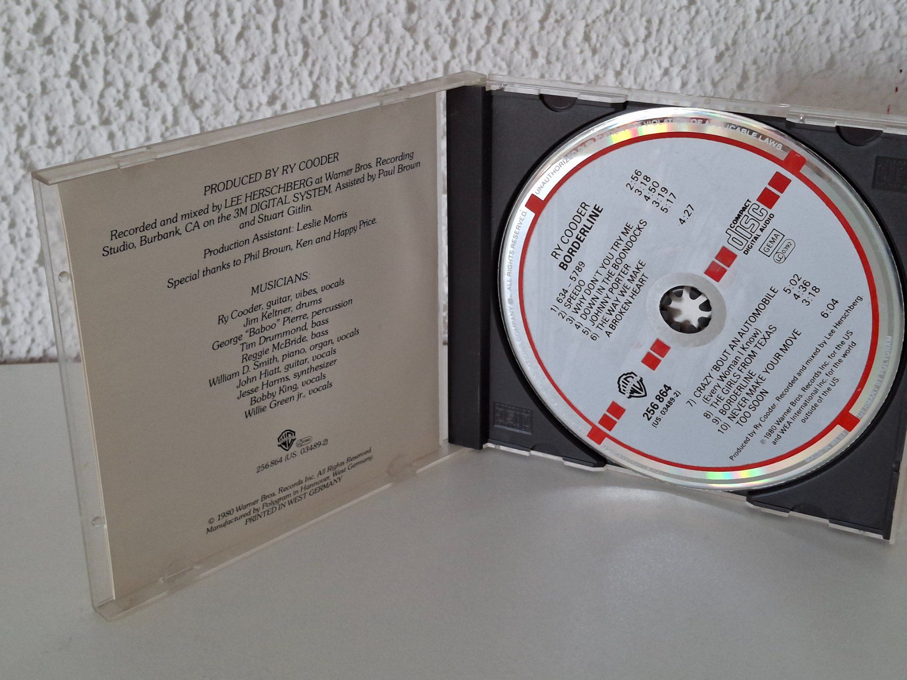 CDs: CD Ry Cooder -  Borderline – Gebraucht aus Aarberg von Jackup1 2