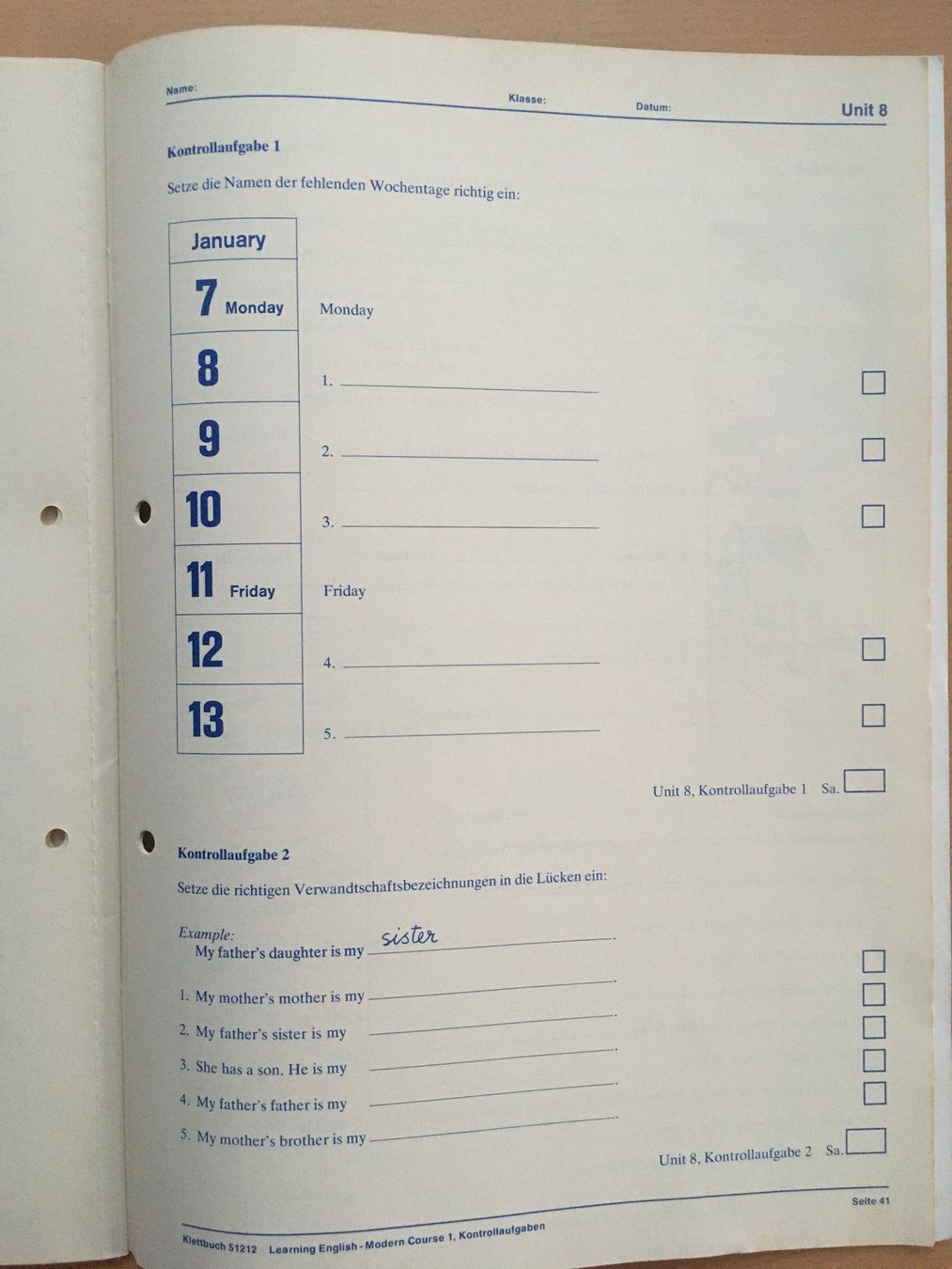 Libri: Learning English - Kontrollaufgaben, Band 1 – Usato da Grenchen venduto da Kogi7 6