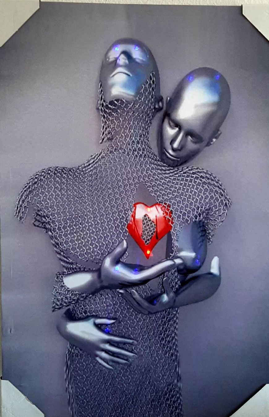 Foto & Immagini: Liebe Herz Grau - 3D LED Kunst Bild – Nuovo e nell'imballaggio originale da Kilchberg ZH venduto da ruedi34 1