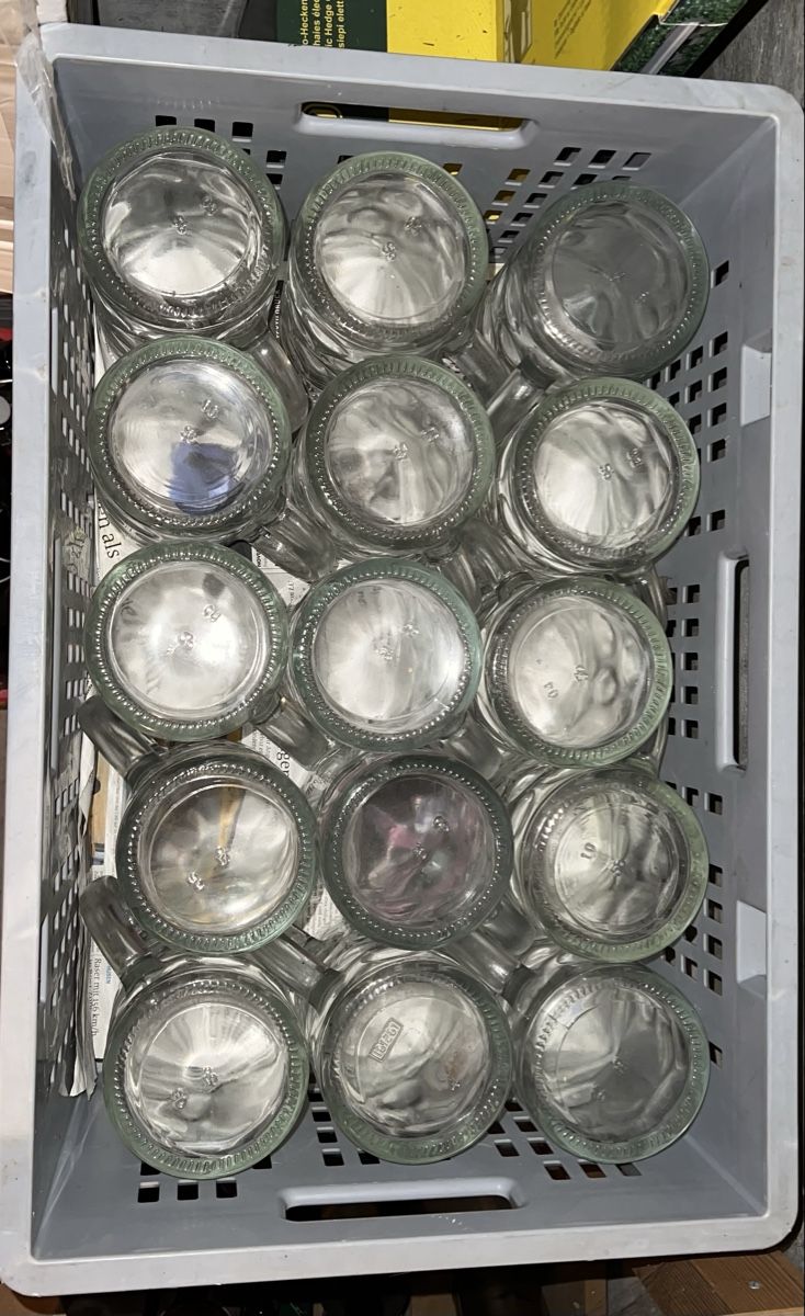 Verres: 30 Mass Gläser 1 lt. – D'occasion à Ursenbach par Wegi8 3