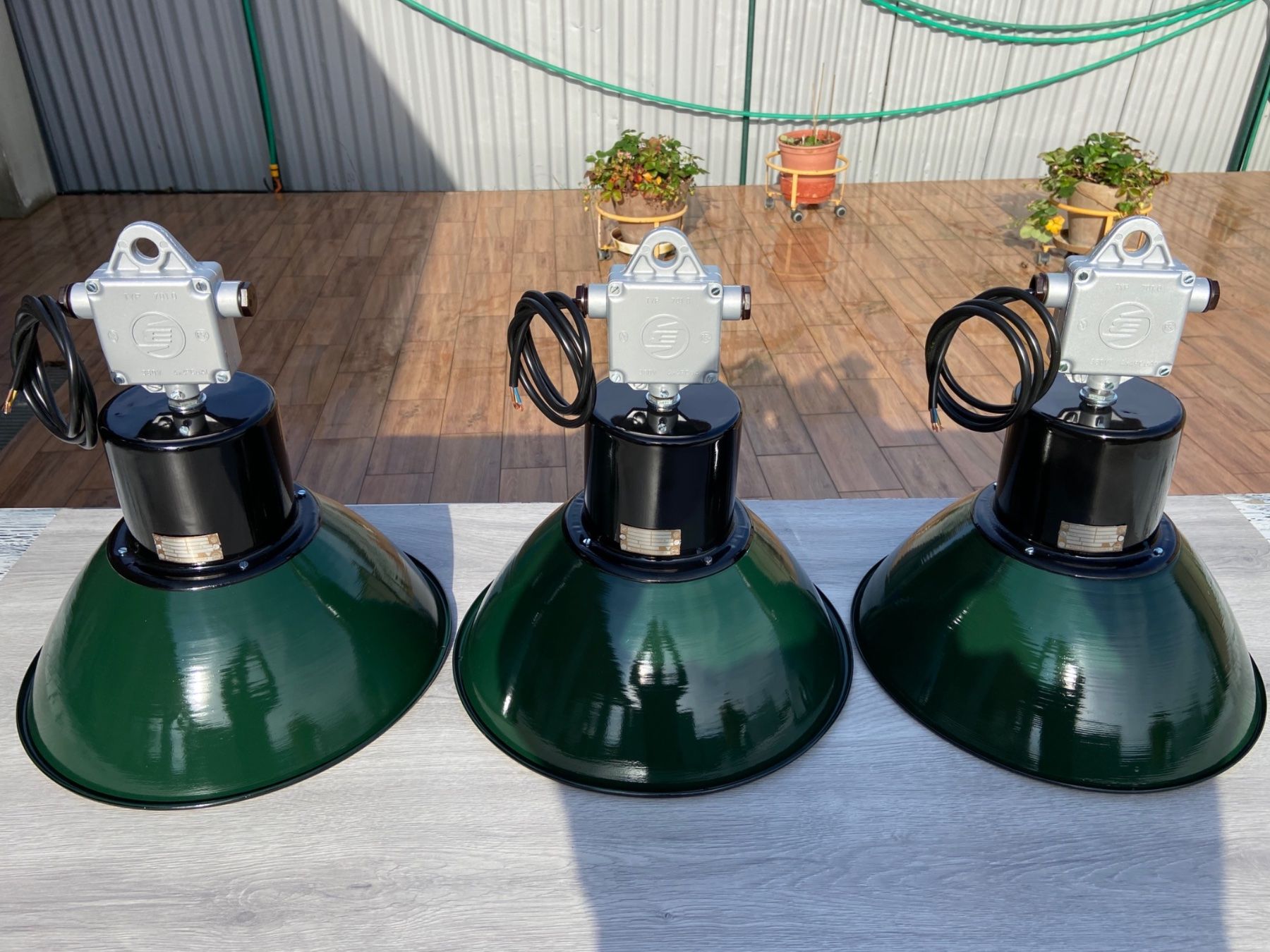 Lampade: 3 Original Industrielampen – restauriert & bereit – Usato da Zweisimmen venduto da Belinator1969 8