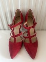 Elegant Red Charles & Keith High Heels, Size 39