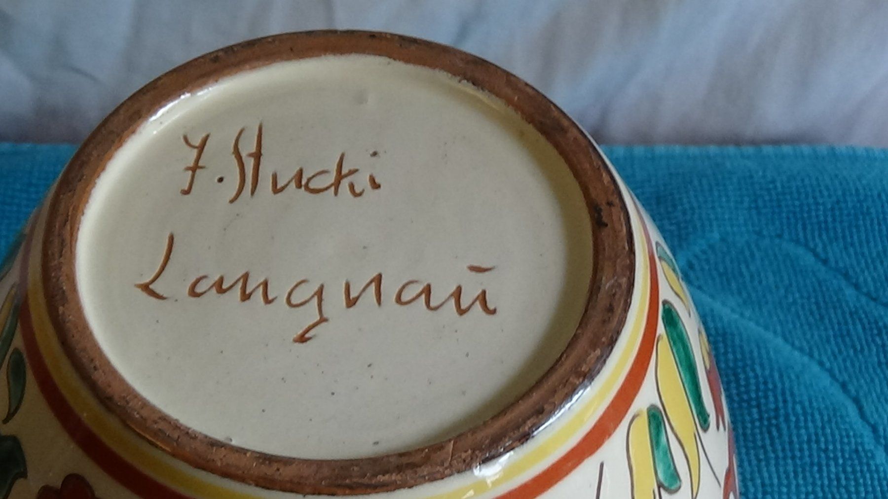 Vasi & Recipienti: Antike Vase J . Stucki Langnau Steingut – Usato da Wiedlisbach venduto da Bobesch10 3