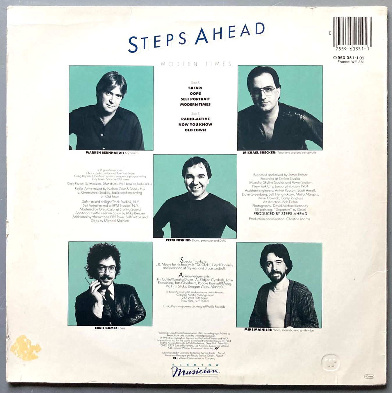 Dischi in vinile: STEP AHEAD - MODERN TIMES – Usato da Poliez-Pittet venduto da Newtown-Records 1