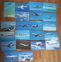 Sammlung 20 AK Swissair Jet-Flotte airline issued