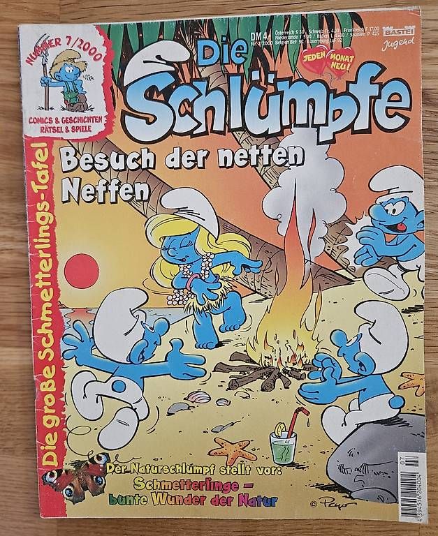 Fumetti: Die Schlümpfe Magazin Nr. 7/2000 ? Bastei Jugend – Usato da Würenlingen venduto da grizzlyne1